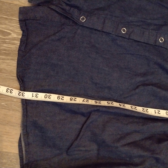 I Love Jean-Like Sleeveless Midi Dress - Picture 4 of 4